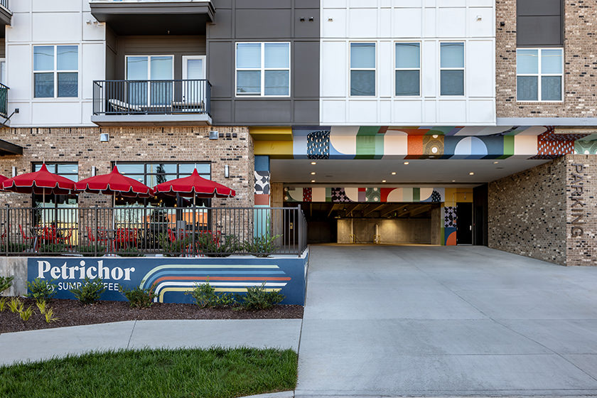 Exterior of coffee shop